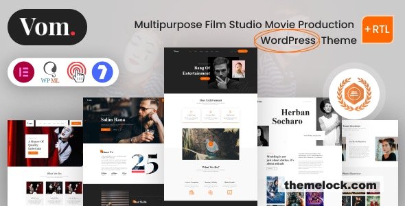 Vome v1.1.1 - Multipurpose Film Studio Movie Production WordPress Theme