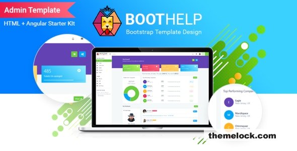 BootHelp - Bootstrap Admin Dashboard HTML PSD Angular Starter kit