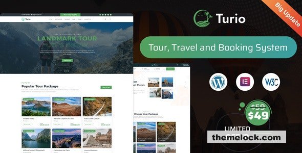 Turio v1.2.0 - Tour and Travel WordPress Theme Tourism Agency