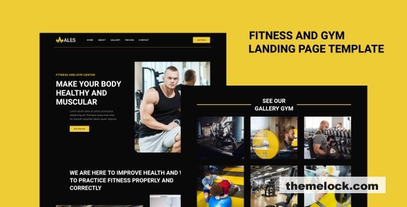 Ales - Fitness & Gym Landing Page Template
