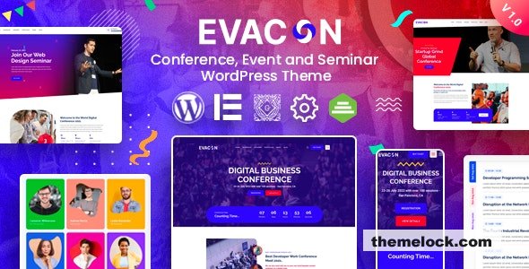 Evacon v1.0.5 - Event & Conference WordPress Theme