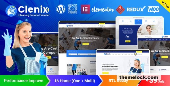 Clenix v3.0.0 - Cleaning Services WordPress Theme