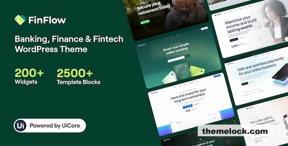 FinFlow v2.0.1 - Banking, Finance & Fintech WordPress Theme