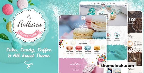 Bellaria v1.1.5 - a Delicious Cakes and Bakery WordPress Theme