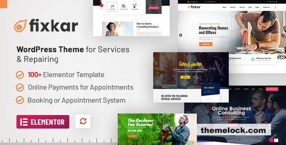 FixKar v3.4.1 - All Services WordPress Theme Build With Elementor