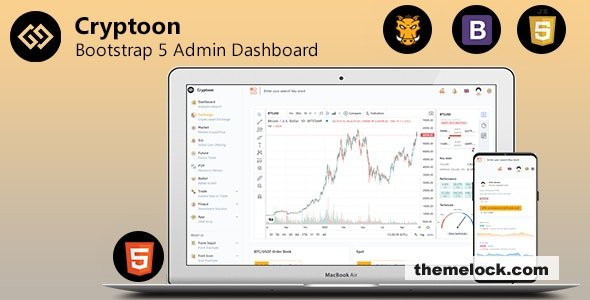 Cryptoon v1.4.0 - Crypto Bootstrap Admin Template