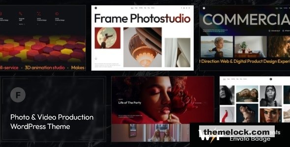 Frame v1.0 - Photo & Video Production WordPress Theme