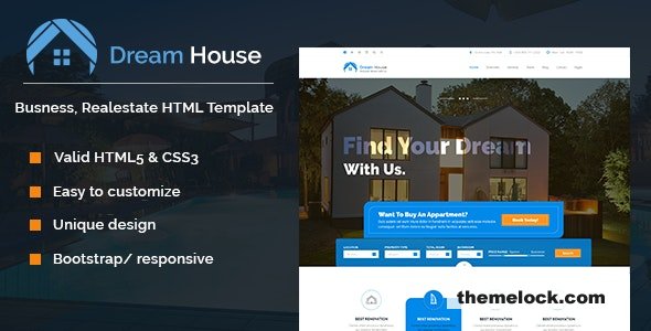 Dream House - Real estate HTML template
