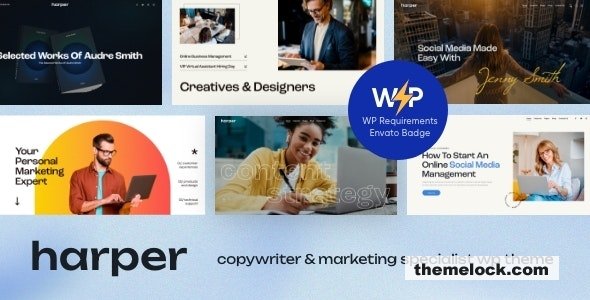 Harper v1.0 - Copywriter & Marketing Specialist WordPress Theme