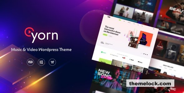 Yorn v1.0.0 - Music & Video WordPress Theme