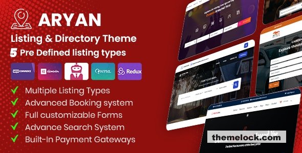 Aryan v1.3.0 - Listing & Directory WordPress Theme