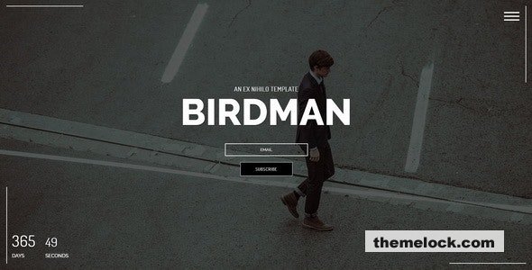 Birdman - Responsive Coming Soon Page