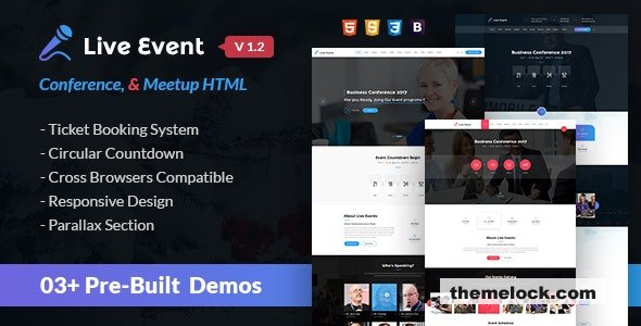 Live Event v1.2 - Conference & Meetup HTML Template