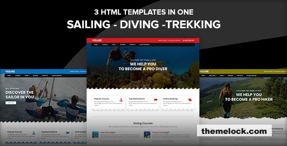 Volare v2.0 - Trekking and Sailing Site Template