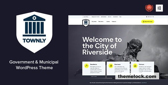Townly v1.1 - Government & Municipal WordPress Theme