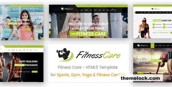 Fitness Care - Gym and Sports HTML5 Template