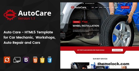 Auto Care v1.1 - Car Mechanic HTML5 Template