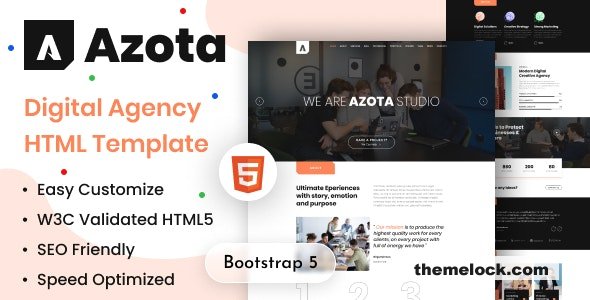 Azota - Digital Agency HTML Template