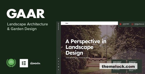 Gaar v1.0 - Landscape Architecture & Garden Design WP Theme
