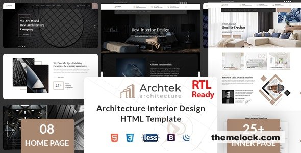 Archtek - Architecture Interior Design HTML Template