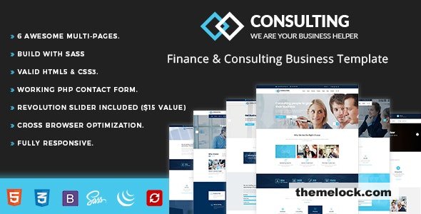 Consulting - Finance HTML Template