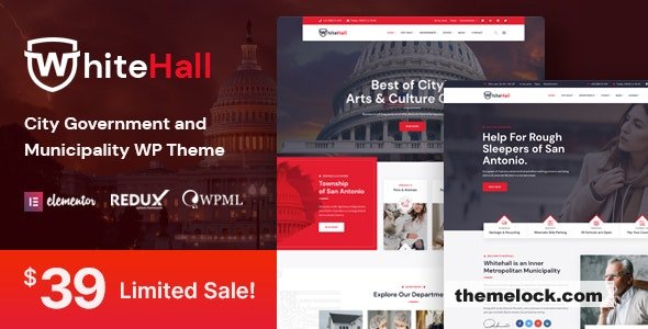 White Hall v1.4 - Municipal and Government WordPress Theme