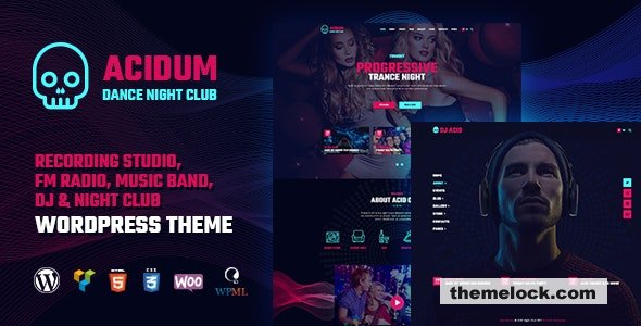Acidum v1.4.5 - Night Club and DJ WordPress Theme