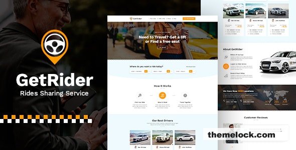 Getrider - Chauffeur Limousine Car Hire HTML