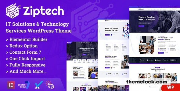 Ziptech v1.0 - IT Solutions Technology WordPress Theme