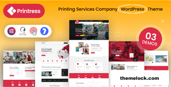 Printress v1.0 - Printing Services Company WordPress