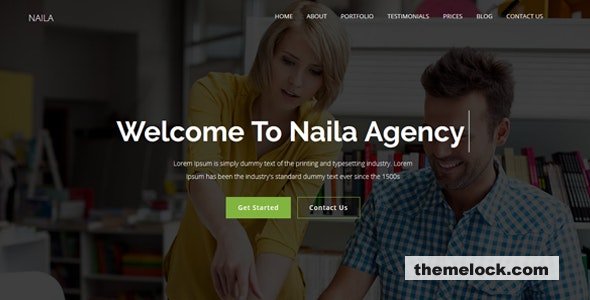 Naila v1.0 - One Page MultiPurpose WordPress Theme