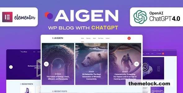 Aigen v1.0 - AI Inspired WordPress Blog Theme
