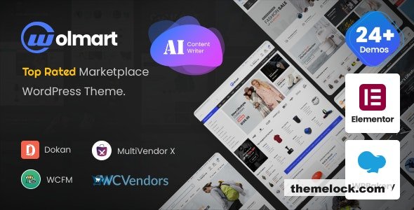 Wolmart v1.3.0 - Multi-Vendor Marketplace WooCommerce Theme