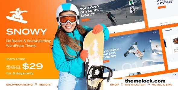 Snowy v1.0.0 - Ski Resort & Snowboarding WordPress Theme