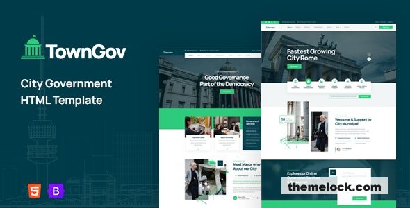 Towngov v1.1 - City Government HTML Template