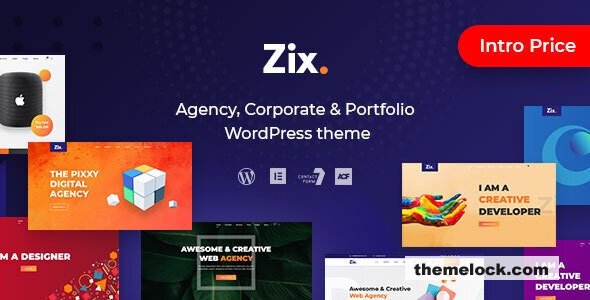 Zix v1.1.2 - Digital Agency & MultiPurpose WordPress Theme