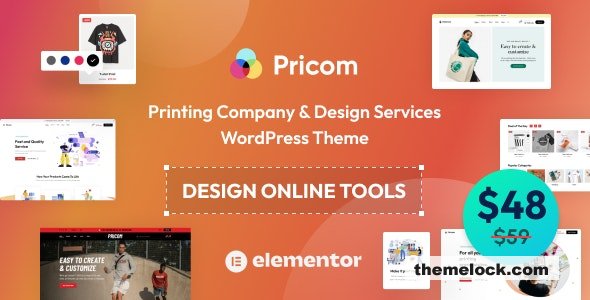 Pricom v1.4.4 - Printing Company & Design Services WordPress theme