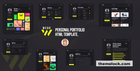 Wedo - Personal Portfolio HTML Template
