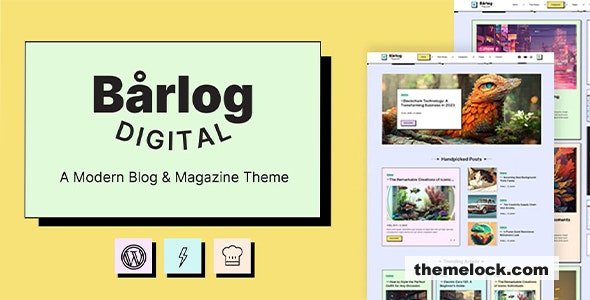 Barlog v1.3.0 - A Modern Blog & Magazine Theme