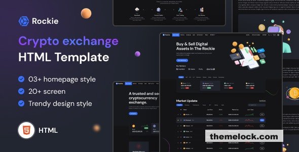 Rockie - Crypto Exchange HTML Template