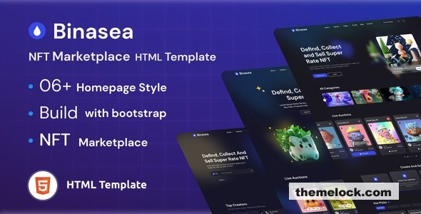 Binasea - NFT Marketplace HTML Template