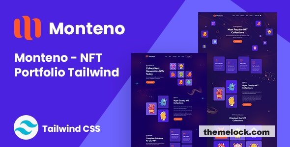 Monteno - NFT Portfolio Tailwind CSS Template