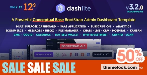 DashLite v3.2.0 - Bootstrap Responsive Admin Dashboard Template