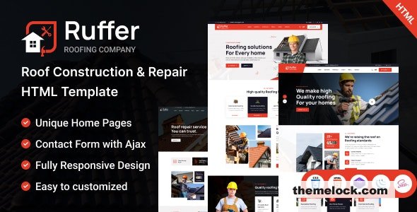 Ruffer – Roof Construction & Repair HTML Template