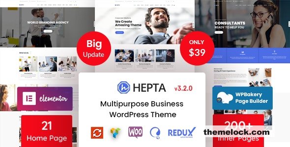 Hepta v3.2.0 - Multipurpose Business WordPress Theme