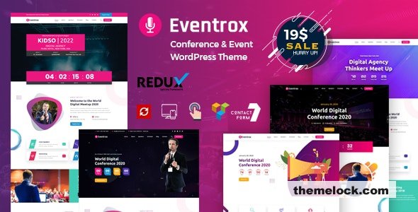 Eventrox v1.0 - Conference and Event WordPress Theme