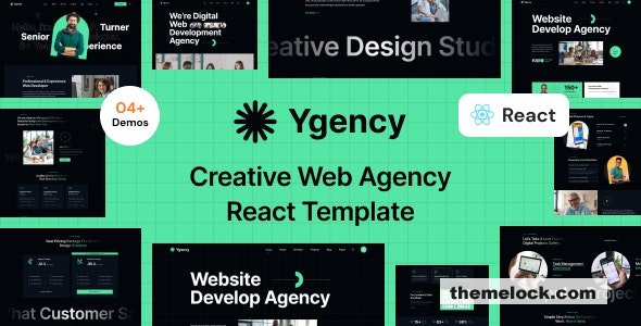 Ygency - Web Design Agency React NextJs Template