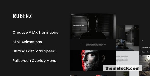 Rubenz - Creative Portfolio AJAX HTML5 Template