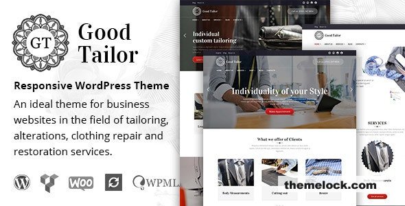 Good Tailor v1.5.13 - Fashion & Tailoring Services WordPress Theme
