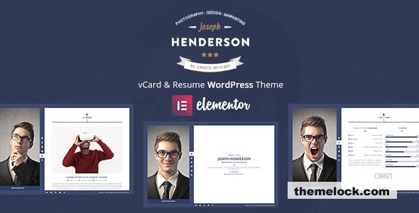 Henderson v3.0.0 - vCard & Resume WordPress Theme